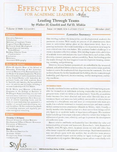 Leading Through Teams: Issue 10