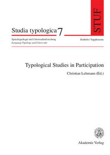 Cover image for Typological Studies in Participation