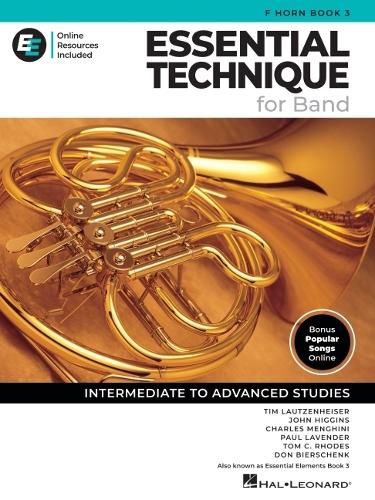 Cover image for Essential Elements for Band - F Horn Book 3 with Eei