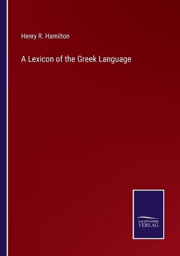 Cover image for A Lexicon of the Greek Language