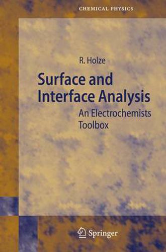 Cover image for Surface and Interface Analysis: An Electrochemists Toolbox