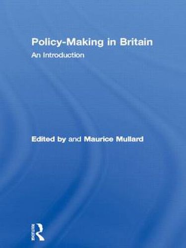 Cover image for Policy-Making in Britain: An Introduction