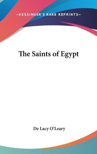 Cover image for The Saints of Egypt