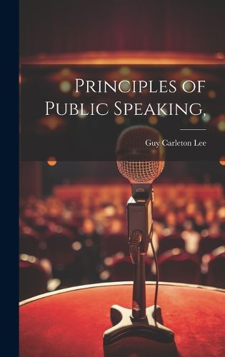 Cover image for Principles of Public Speaking,