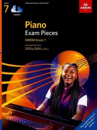 Cover image for Piano Exam Pieces 2023 & 2024, ABRSM Grade 7, with audio