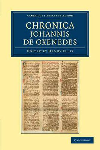 Cover image for Chronica Johannis de Oxenedes