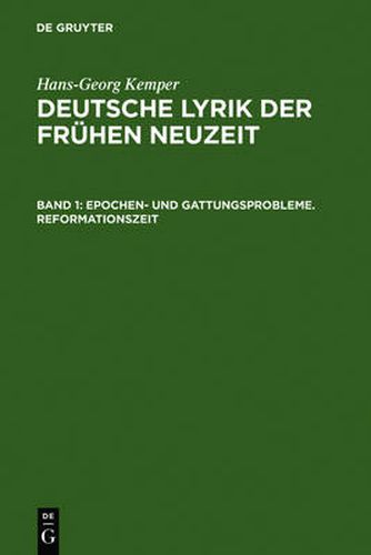 Cover image for Epochen- und Gattungsprobleme. Reformationszeit