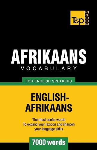 Cover image for Afrikaans vocabulary for English speakers - 7000 words