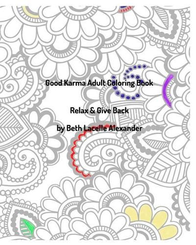 Cover image for Good Karma Adult Colouring Book