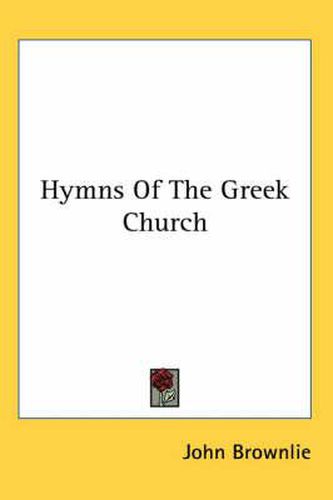 Cover image for Hymns of the Greek Church