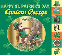 Cover image for Happy St. Patrick's Day, Curious George: Tabbed Board Book