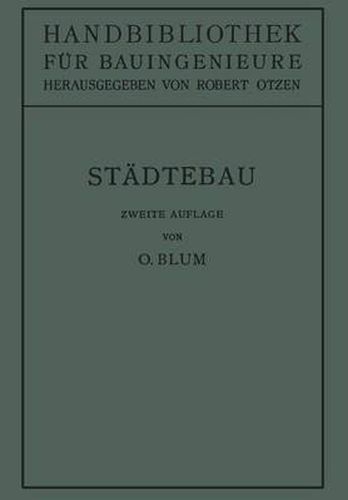 Stadtebau: II. Teil: Eisenbahnwesen Und Stadtebau, 1. Band