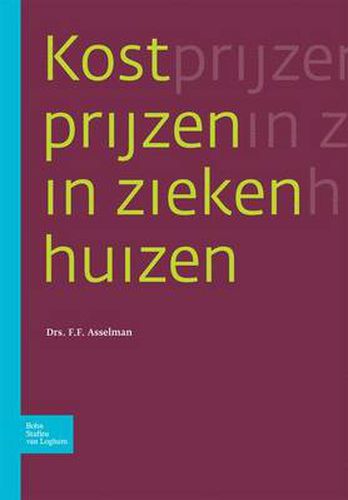 Cover image for Kostprijzen In Ziekenhuizen