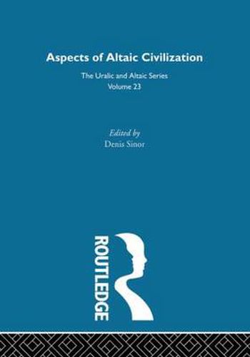 Cover image for Aspects of Altaic Civilization