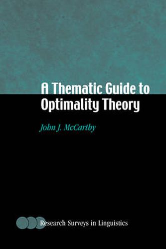 Cover image for A Thematic Guide to Optimality Theory