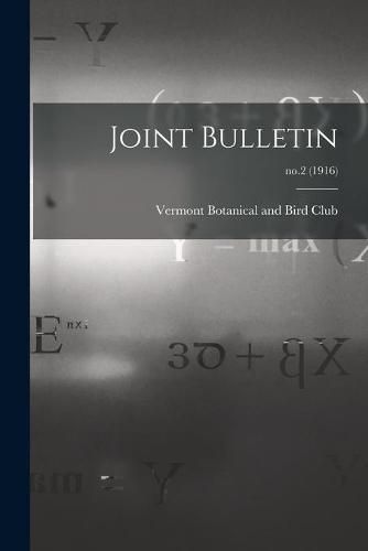 Cover image for Joint Bulletin; no.2 (1916)