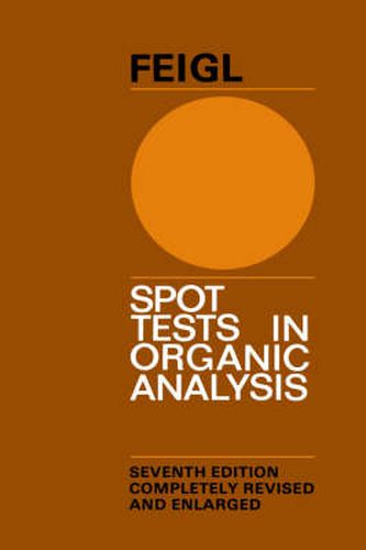 Cover image for Spot Tests in Organic Analysis