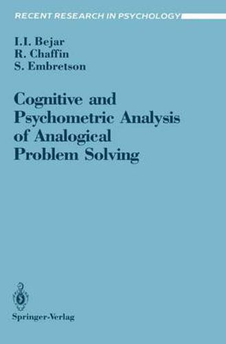 Cover image for Cognitive and Psychometric Analysis of Analogical Problem Solving