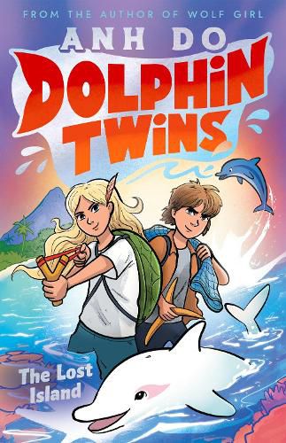 Cover image for The Lost Island (Dolphin Twins, Book 1)