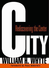 Cover image for City: Rediscovering the Center