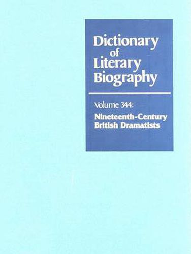 Cover image for Dlb 344: Nineteenth-Century British Dramatists