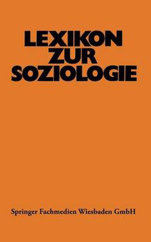 Lexikon zur Soziologie