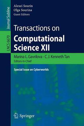 Cover image for Transactions on Computational Science XII: Special Issue on Cyberworlds