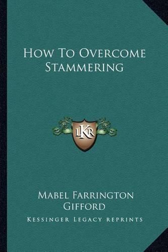 Cover image for How to Overcome Stammering