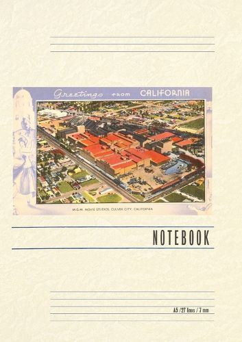 Cover image for Vintage Lined Notebook Greetings from California, MGM Studios, Culver City