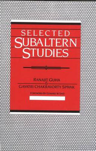 Selected Subaltern Studies