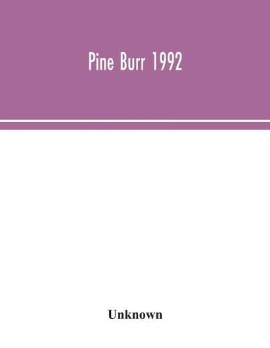 Cover image for Pine Burr 1992