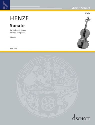 Cover image for Sonate Viola and Piano