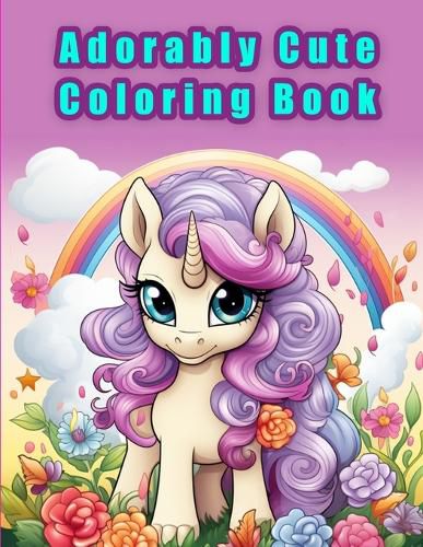 Cover image for Adorably Cute Coloring Book