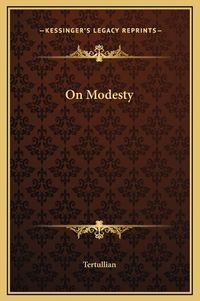 Cover image for On Modesty