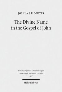 Cover image for The Divine Name in the Gospel of John: Significance and Impetus