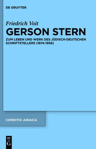 Cover image for Gerson Stern: Zum Leben Und Werk Des Judisch-Deutschen Schriftstellers (1874-1956)