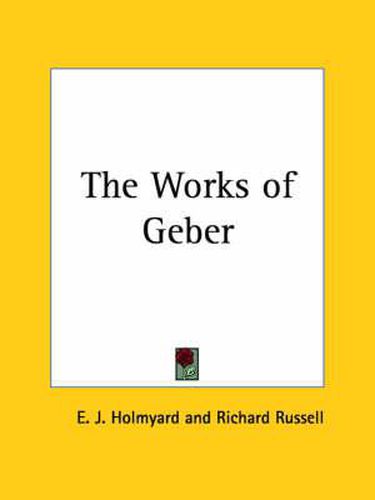 Works of Geber (1928)