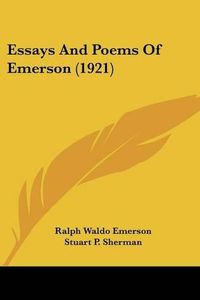 Cover image for Essays and Poems of Emerson (1921)