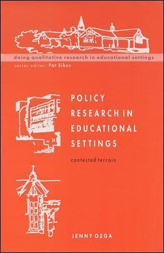 Cover image for Policy Research in Educational Settings