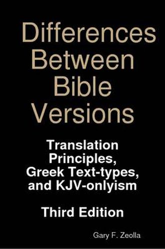 Cover image for Differences Between Bible Versions: Third Edition