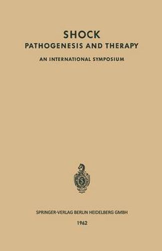 Cover image for Shock Pathogenesis and Therapy: An International Symposium