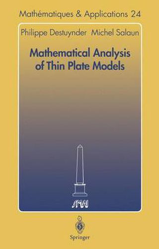 Cover image for Mathematical Analysis of Thin Plate Models