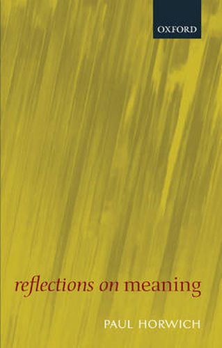 Cover image for Reflections on Meaning