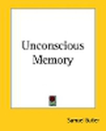 Cover image for Unconscious Memory