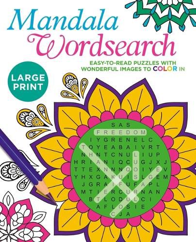 Cover image for Large Print Mandala Wordsearch