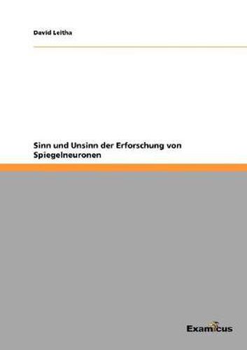Cover image for Sinn und Unsinn der Erforschung von Spiegelneuronen