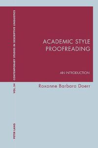 Cover image for Academic Style Proofreading