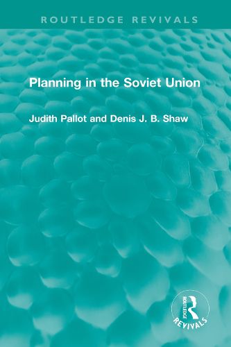 Cover image for Planning in the Soviet Union