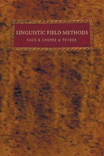 Cover image for Linguistic Field Methods