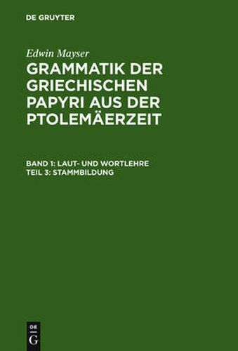 Cover image for Stammbildung